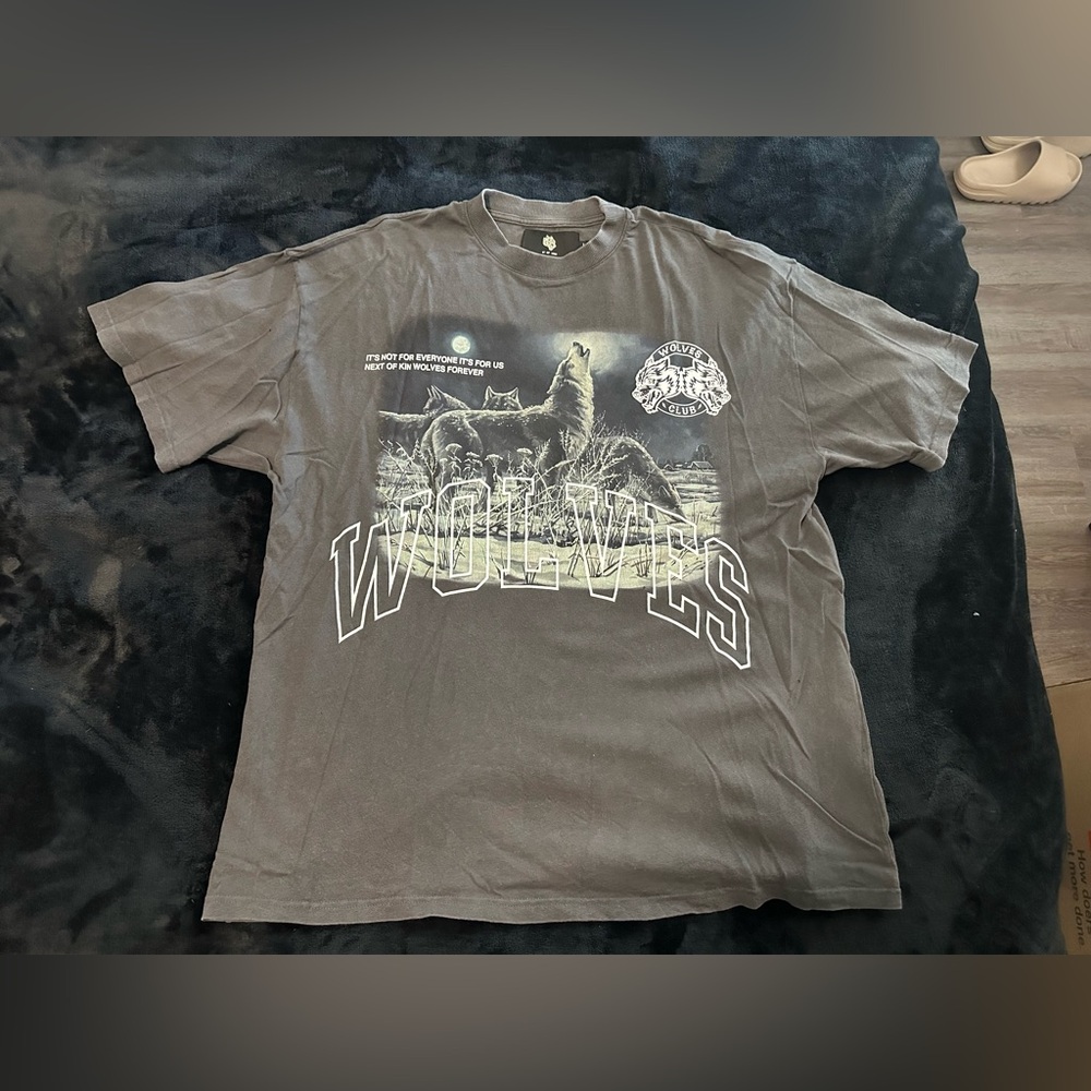 Mens Darc Sport Together Premium Vintage Oversized Tee - Wolf Gray Size Large